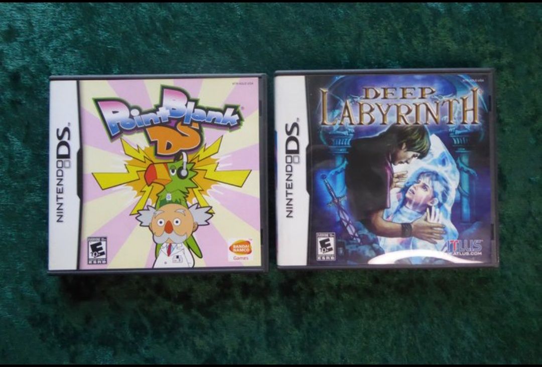 Point Blank DS e Deep Labyrinth para Nintendo DS versão US