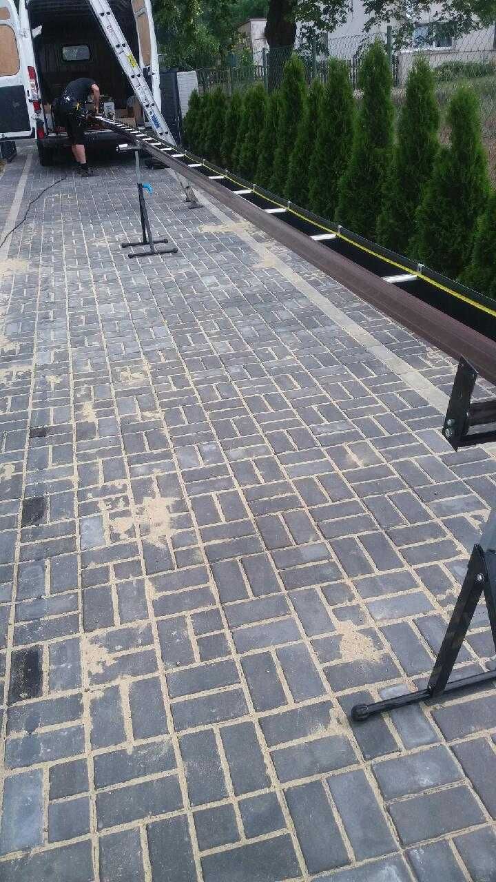 rynny aluminiowe, gzymsowe, kwadratowe, ciągnione, bez łączeń