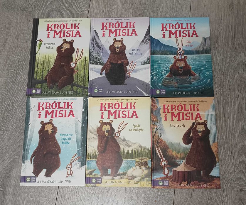 Książki z serii Królik i Misia (Julian Gough i Jim Field) - 6 sztuk