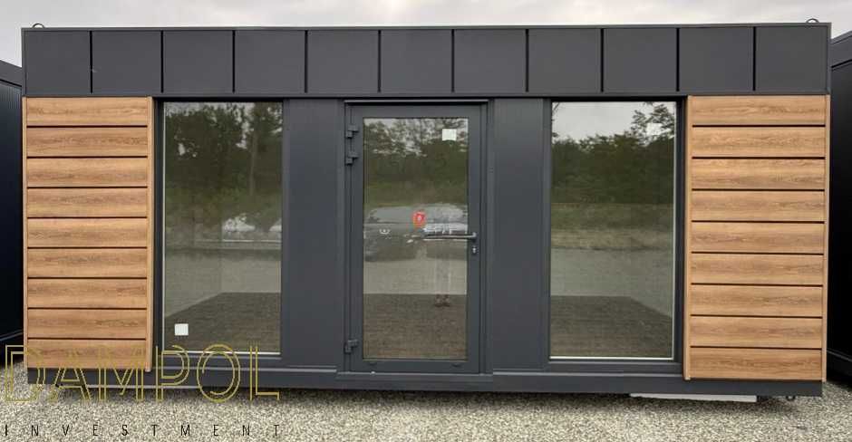 Gotowy pawilon kontener 600x300 6x3 handlowy biurowy usługowy leasing