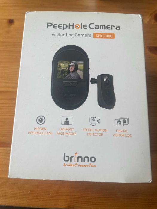 Brinno PeepHole Camera SHC1000 — Cam de Porta Ecrã e Sensor Movimento