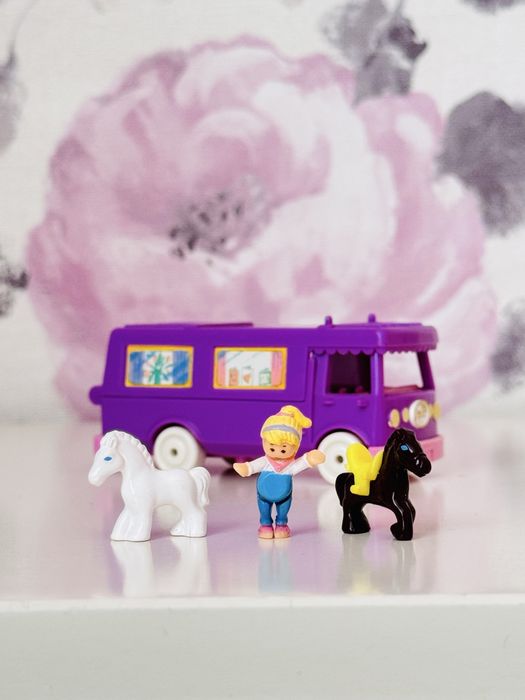 Zabawka Polly Pocket Bluebird, Polly's Horsebox, vintage