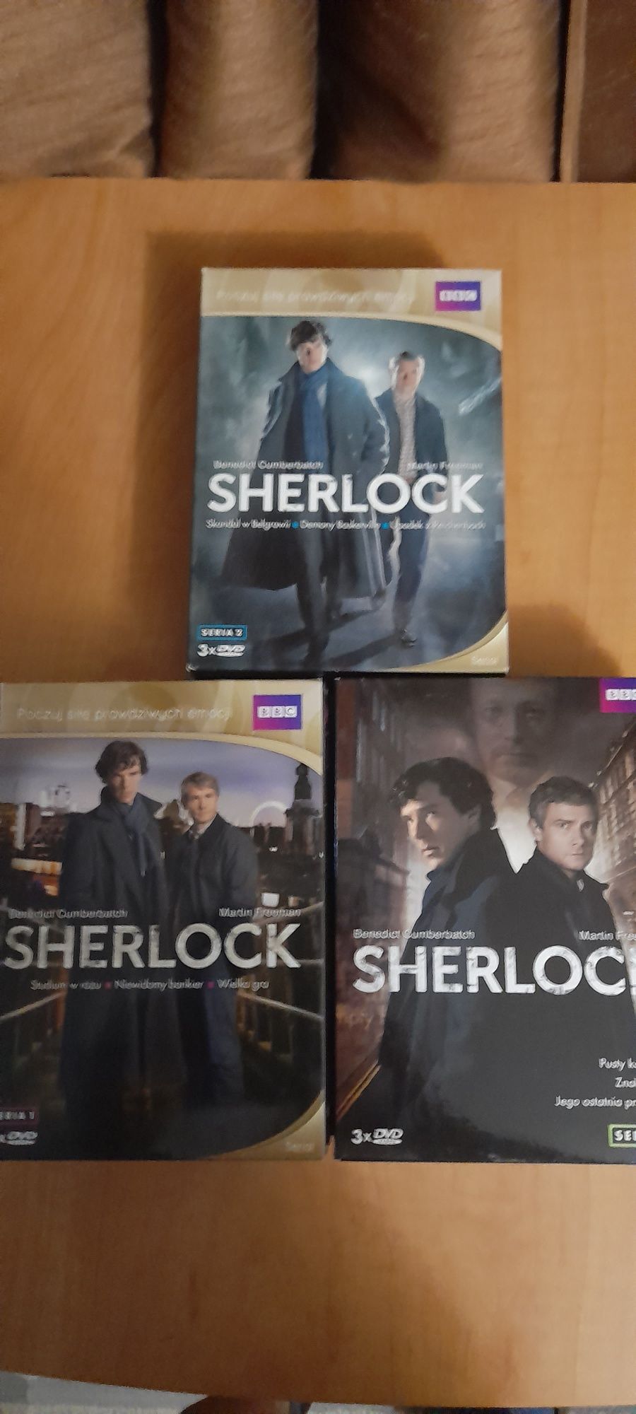 Płyty DVD serial Sherlock 1-3 sezon