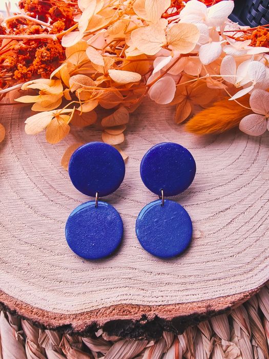 Kolczyki z gliny polimerowej kółeczka