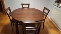 Stół rozkładany Ikea Bjursta ciemny brąz (115 cm)
