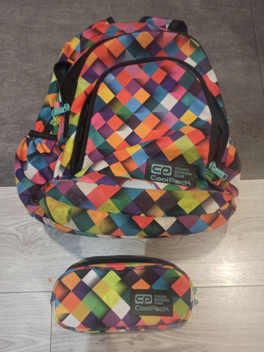 Plecak szkolny + piórnik Coolpack używane