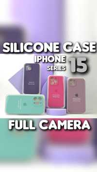 Чехол Silicone Case Full Camera на iPhone 15 Pro Max чохол софттач