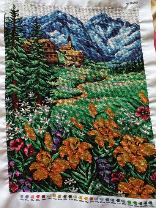 Картина вишита чеським бісером