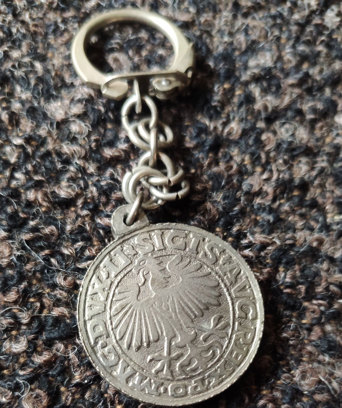 Półgrosz litewski breloczek brelok unikat 1549
