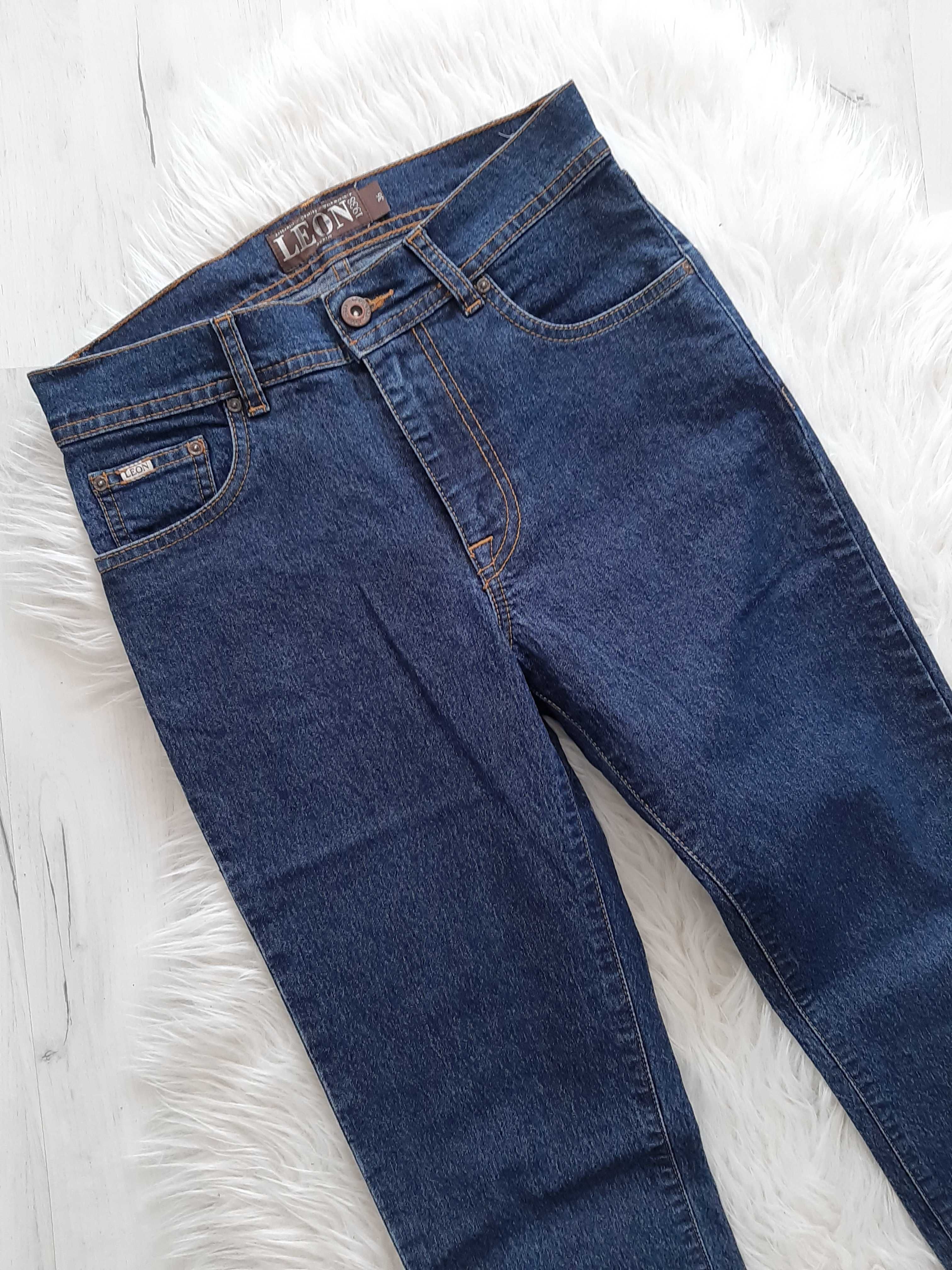 LEON piękne jeansy Boyfriend Mom Fit Vintage 36 S