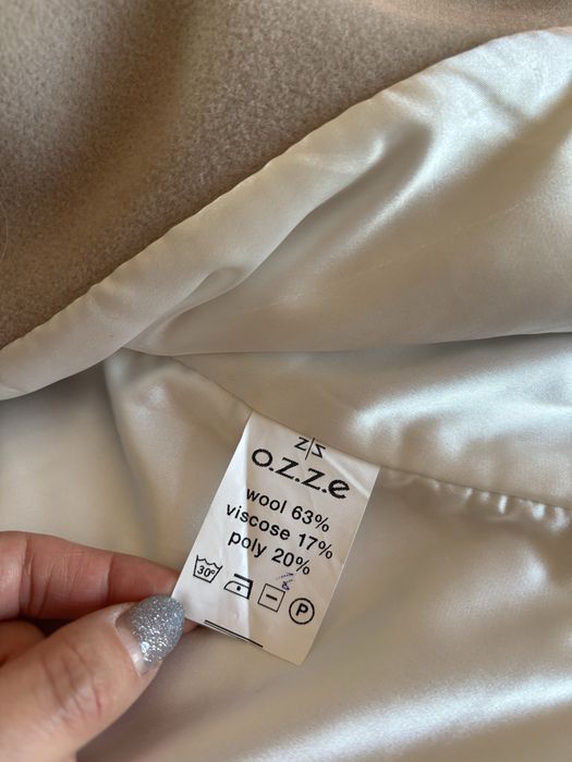 Welniana kurtka z naturalnym futerkiem z lisa (jak sobol) roz.S