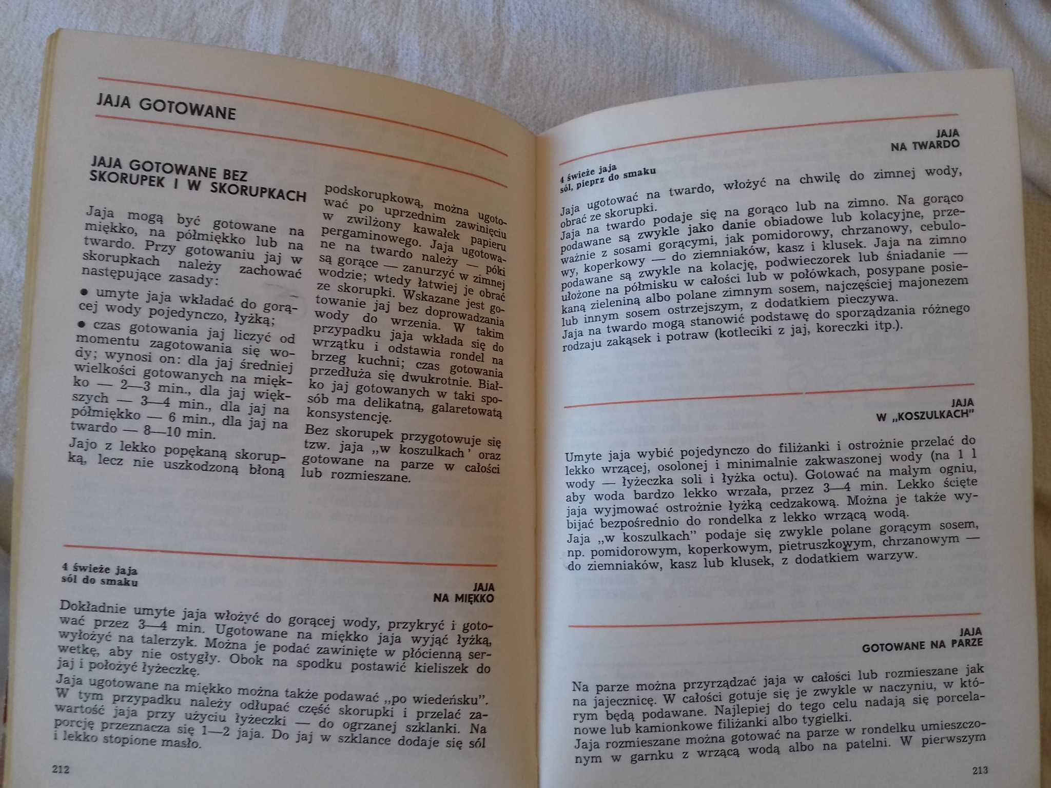 książka kucharska z 1972 roku