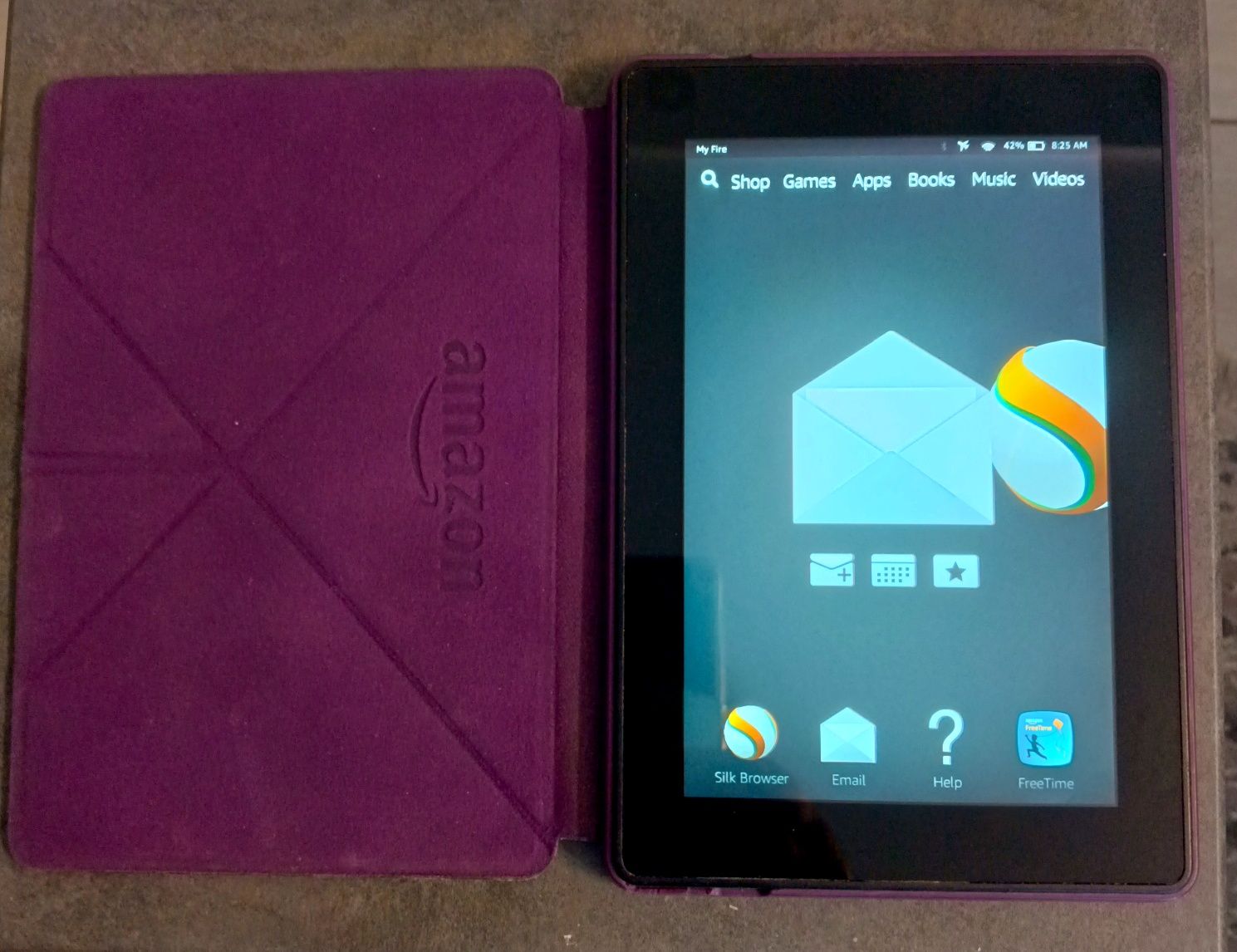 Планшет Amazon Fire 7  - Чорний з чохлом