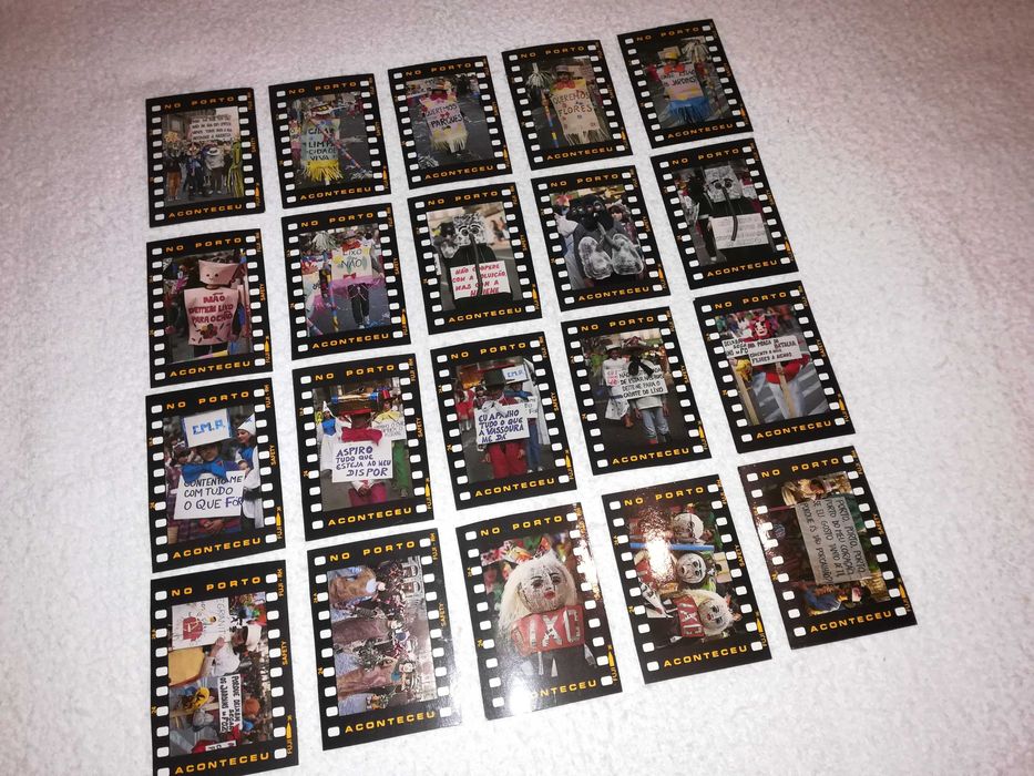 cortejo carnaval crianças do porto 1984 (20 calendários) coleção rara