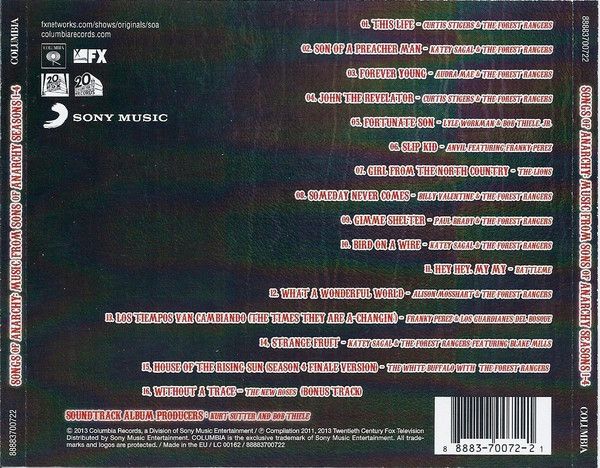 Various - Songs Of Anarchy: Music From Sons Of Anarchy Seasons 1-4