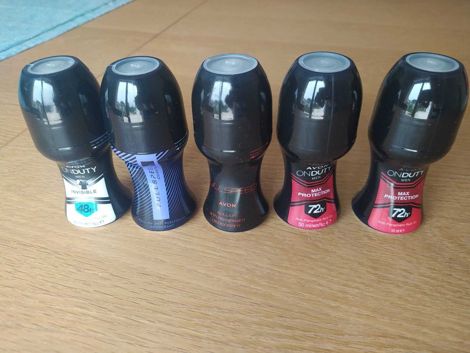 Conjunto de 5 Desodorizantes masculinos AVON Novos