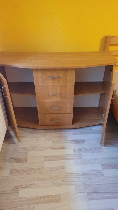 Komoda 120x40 z półkami, szufladami