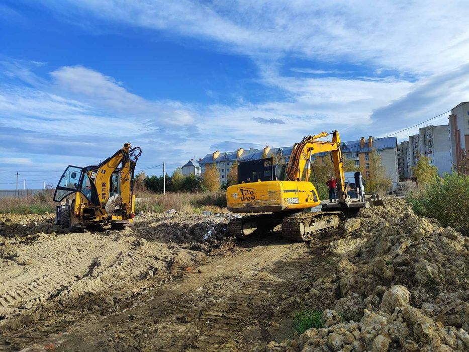 Екскаватор!!! Послуги екскаватора,бульдозера,самоскида,маніпулятора...