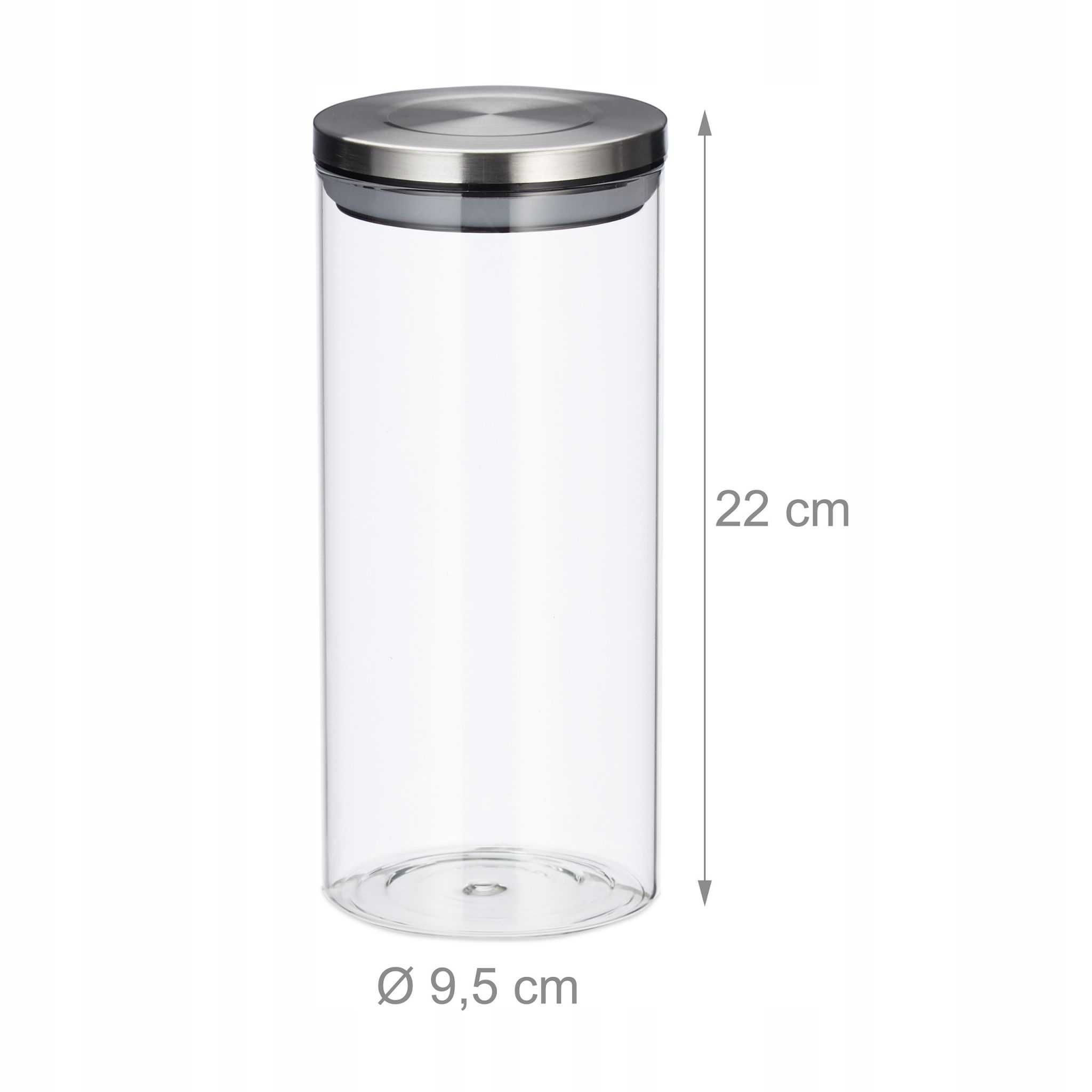 Pojemniki Relaxdays przezroczyste 1,3 l 2 szt. #4449