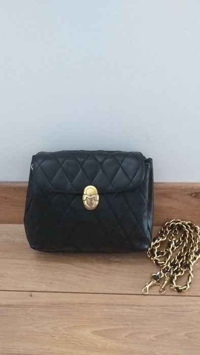 PREMIUM MARINO ORLANDI Mała oryginalna skóra natural torebka crossbody