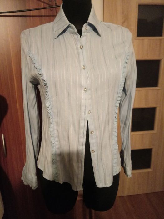 Bluzka koszula jasnoniebieska