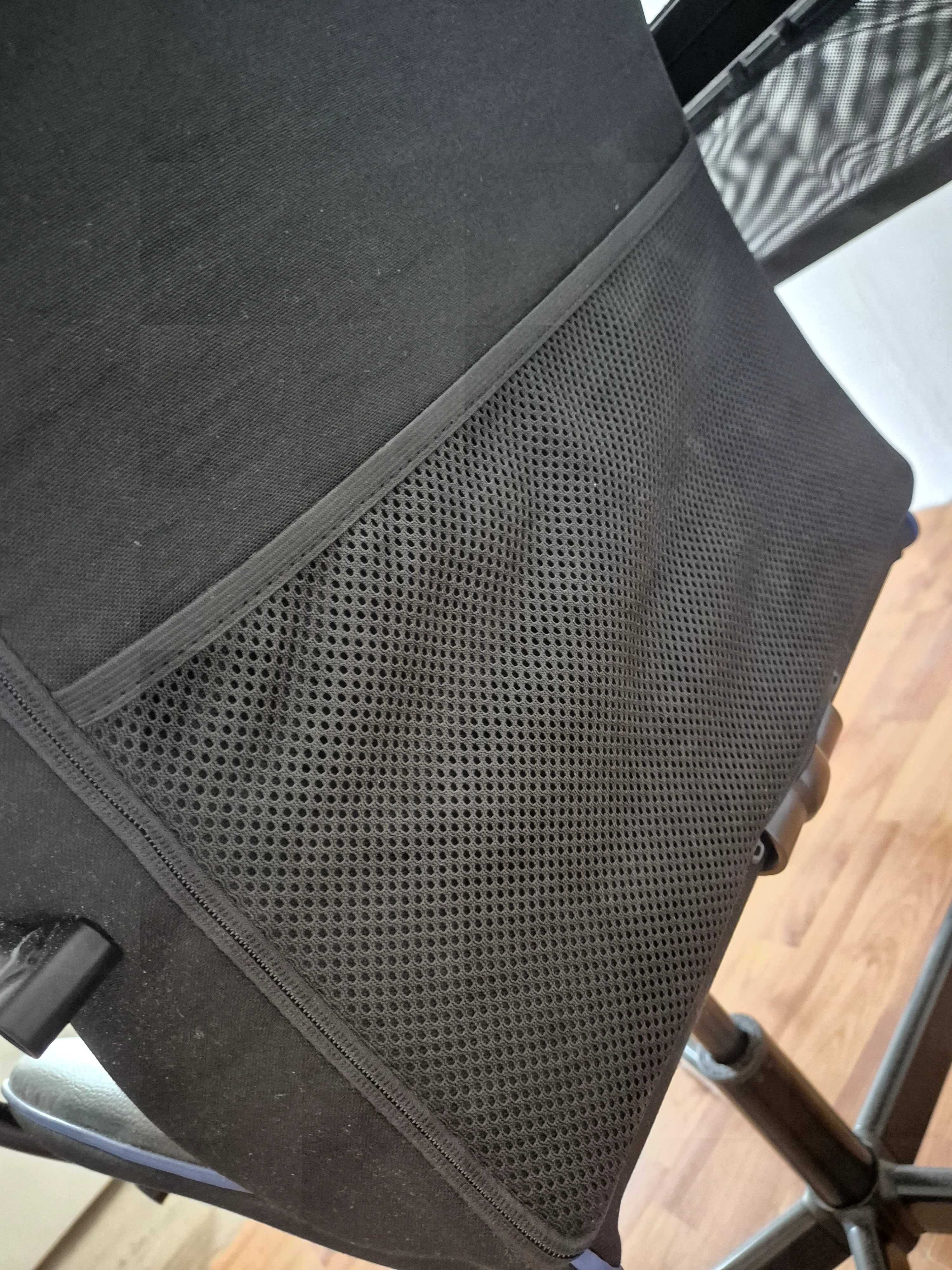 Biurko gamingowe czarne + krzesło IKEA
