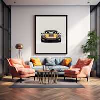 Plakat na Ścianę Obraz Auto Porshe 911 Klasyk Art 50x70 cm Premium