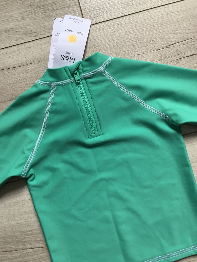 Солнцезащитный рашгард реглан кофта upf 50+ m&s baby 9-12 мес/76см