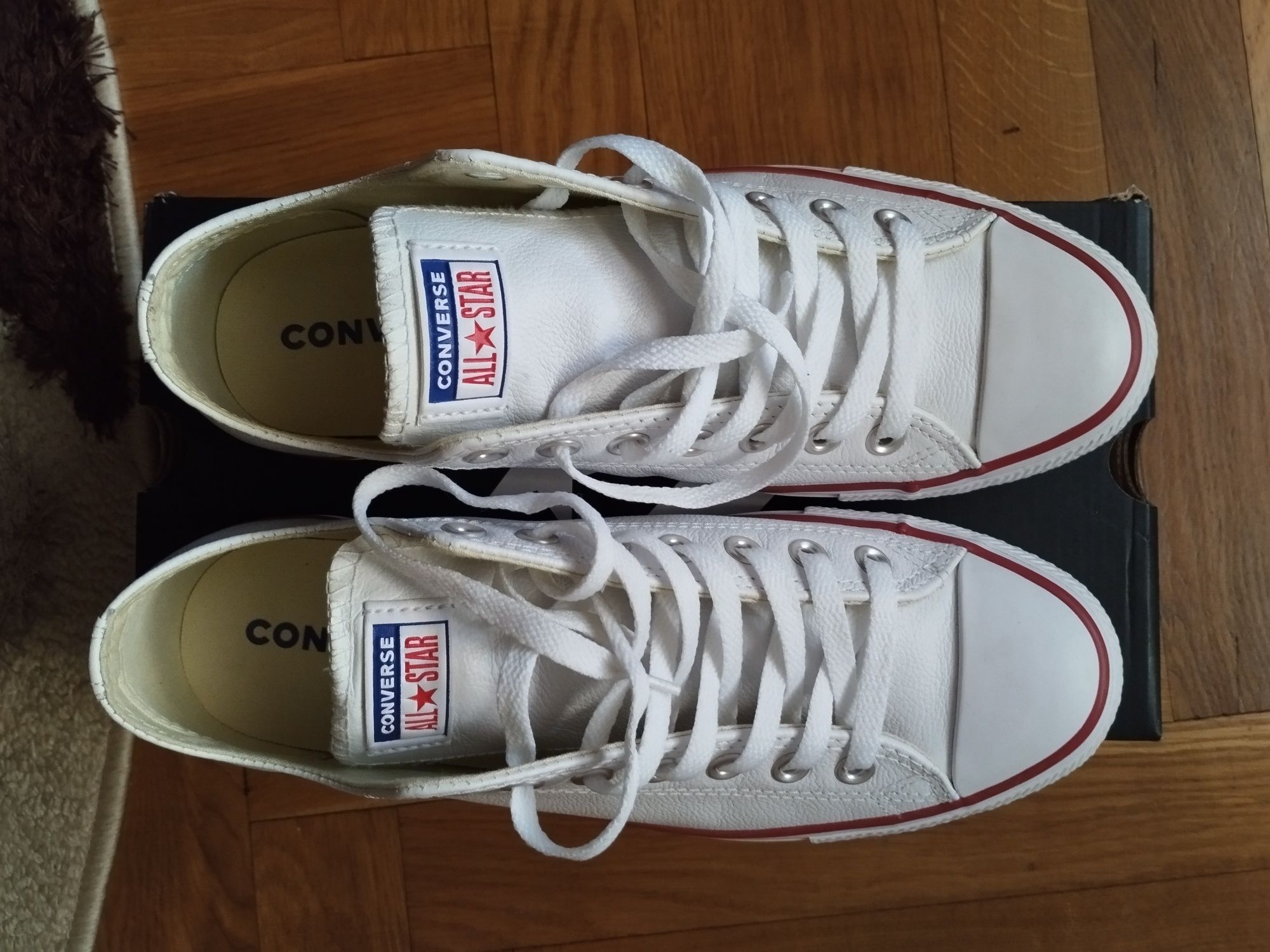 Кеди Converse шкіряні білі 42 р. 27 см. (оригінал)