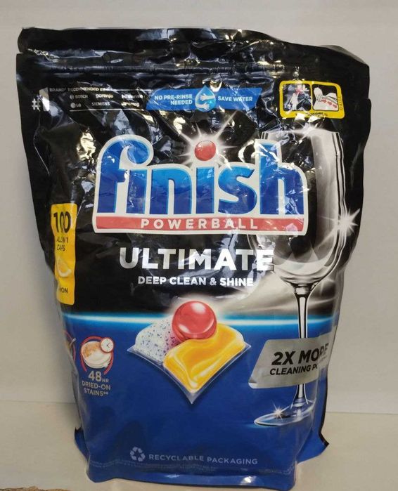 Finish Ultimate 100шт капсули для посудомийки/таблетки для посудомойки