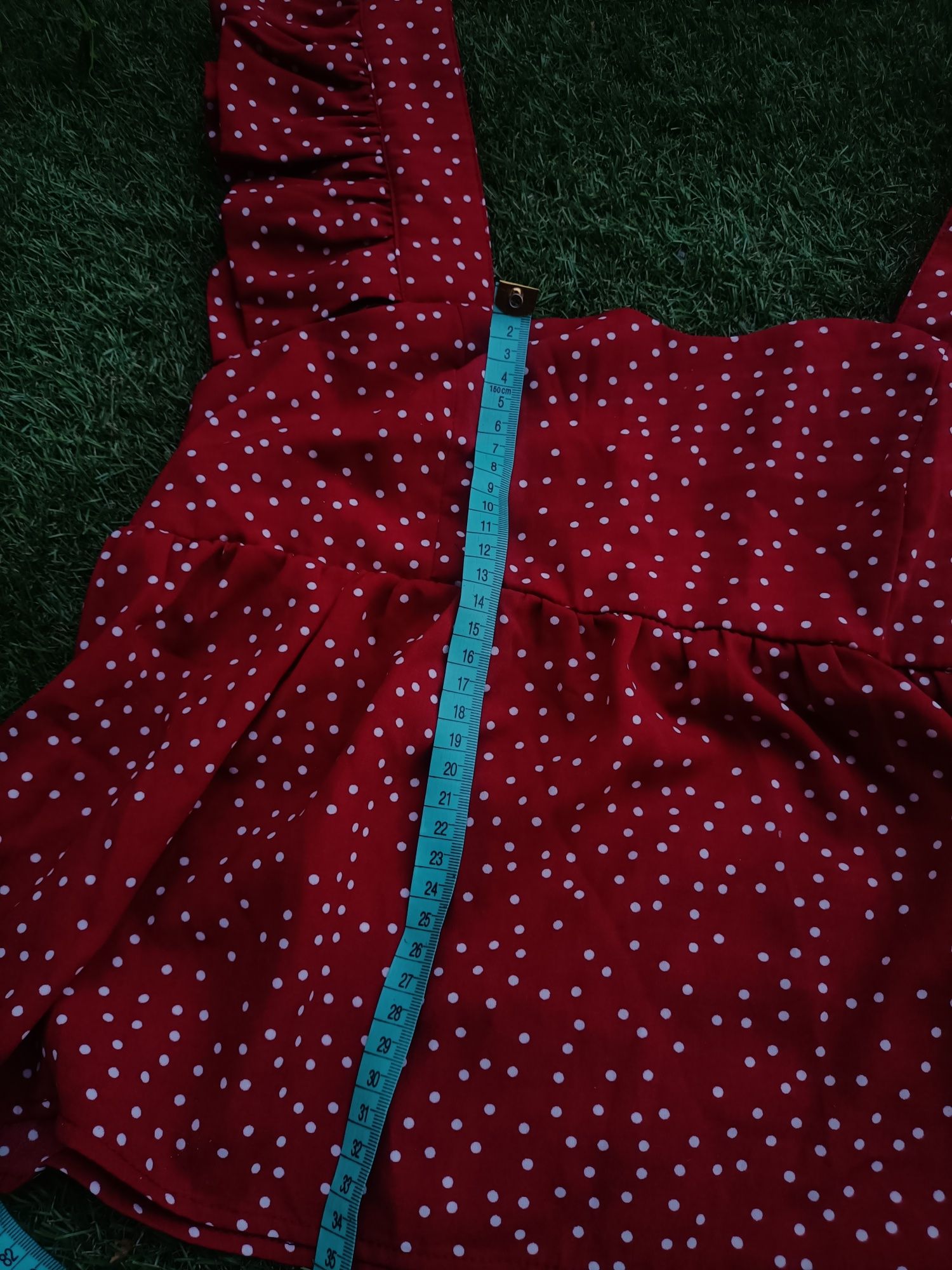 Bluzka letnia damska w kropki (rozmiar XS)