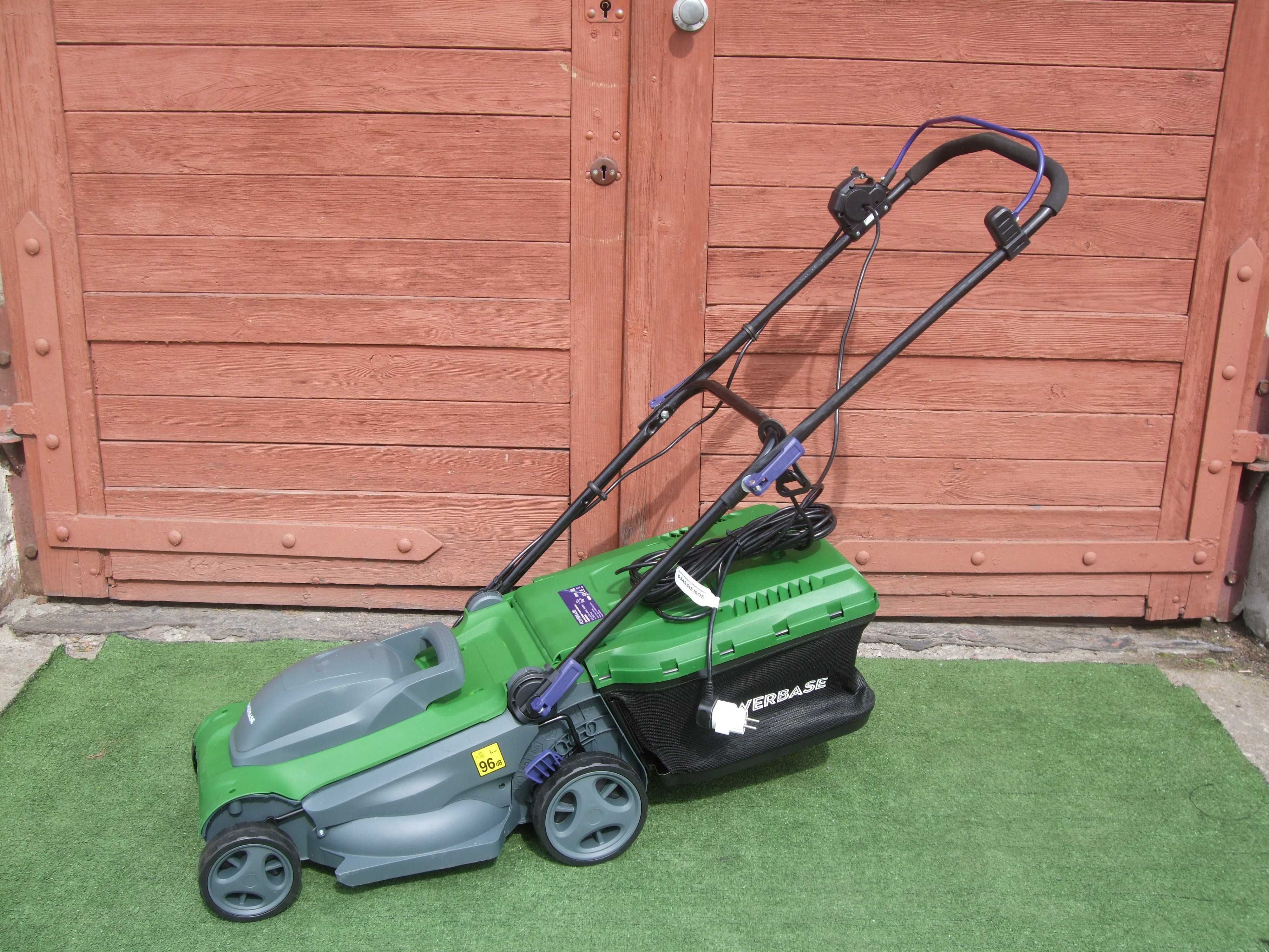 Kosiarka ELEKTRYCZNA Powerbase. Silnik 1600W Szer.37cm. DOBRY STAN !!!