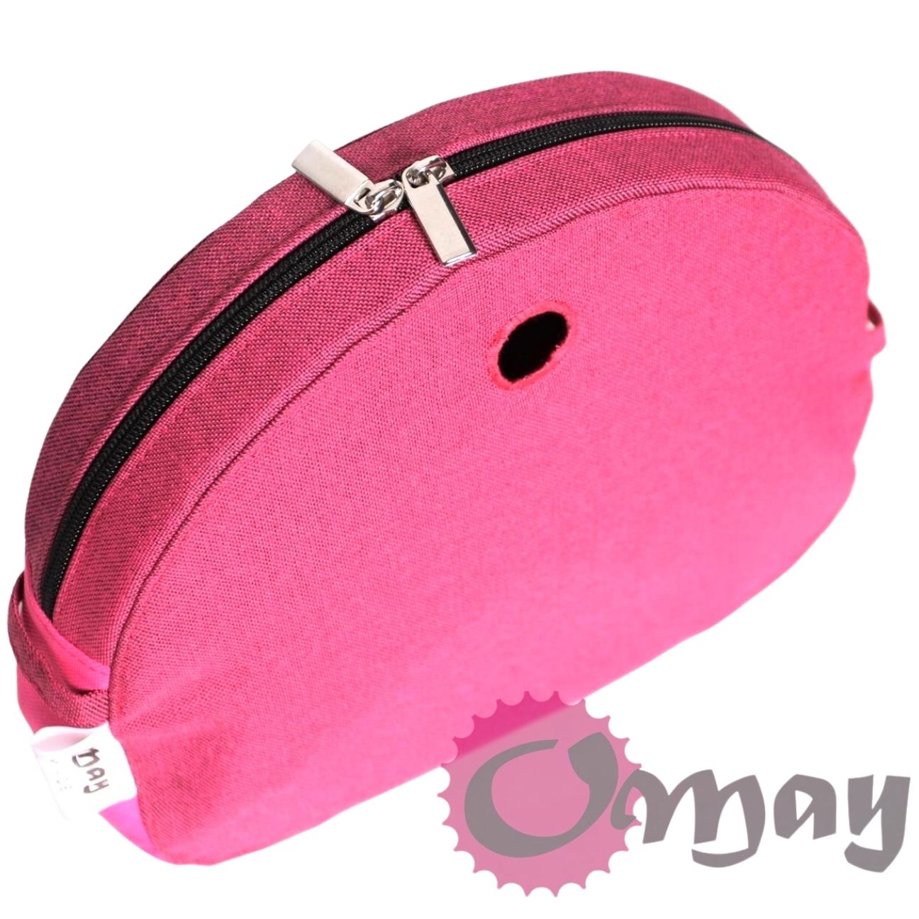 Różowy organizer do OBAG MOON LIGHT len róż 2 kieszenie wkład OMAY