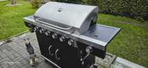 Grill Gazowy. 6 palników + 1 dodatkowy, 26,1 kW