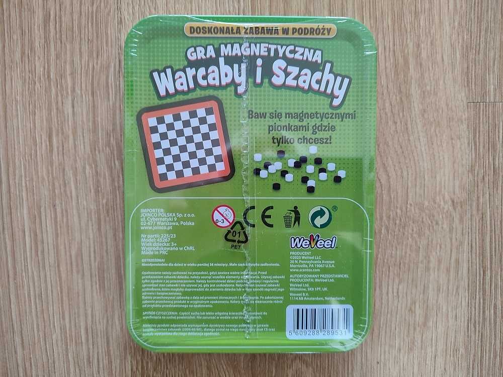 WARCABY I SZACHY Gra magnetyczna nowa