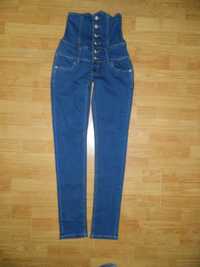 YARRTER Jeans spodnie jeansowe gorset roz 28