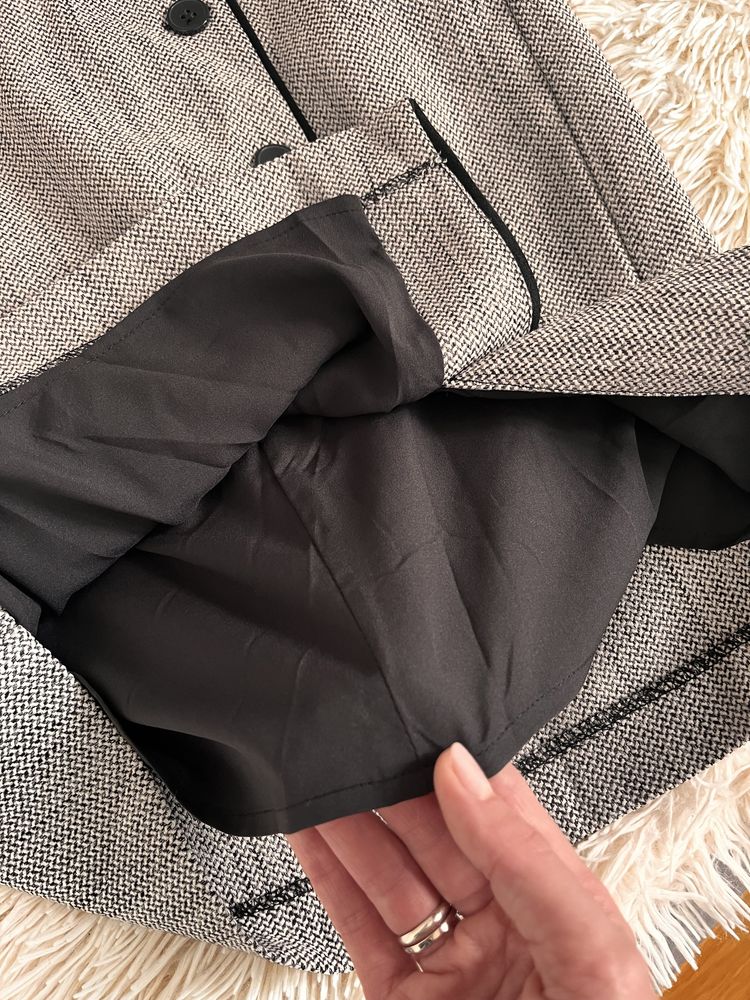 ołówkowa midi spódnica H&M w jodełkę rozmiar M (38) nowa z metką