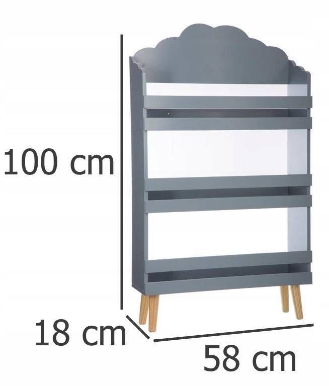 REGAŁ DZIECIĘCY półki do pokoju dziecięcego na zabawki na książki
