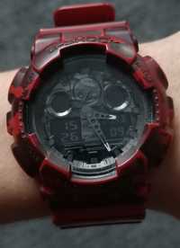 Casio G-Shock GA-100CM-4AER czerwony w moro