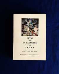 ACTAS DO XV ENCONTRO DA A.P.E.A.A. 1994