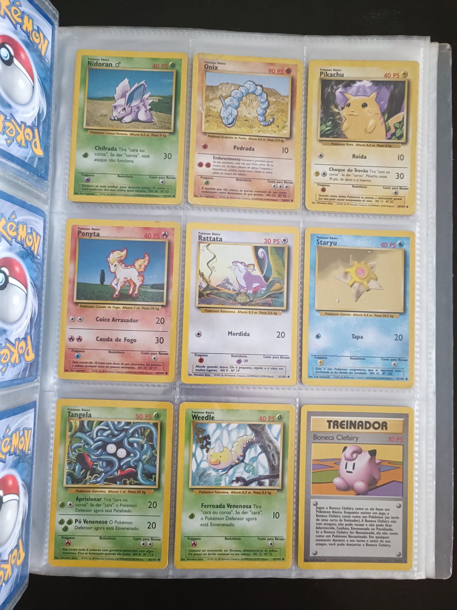 Cartas Pokémon base set / fóssil / neo