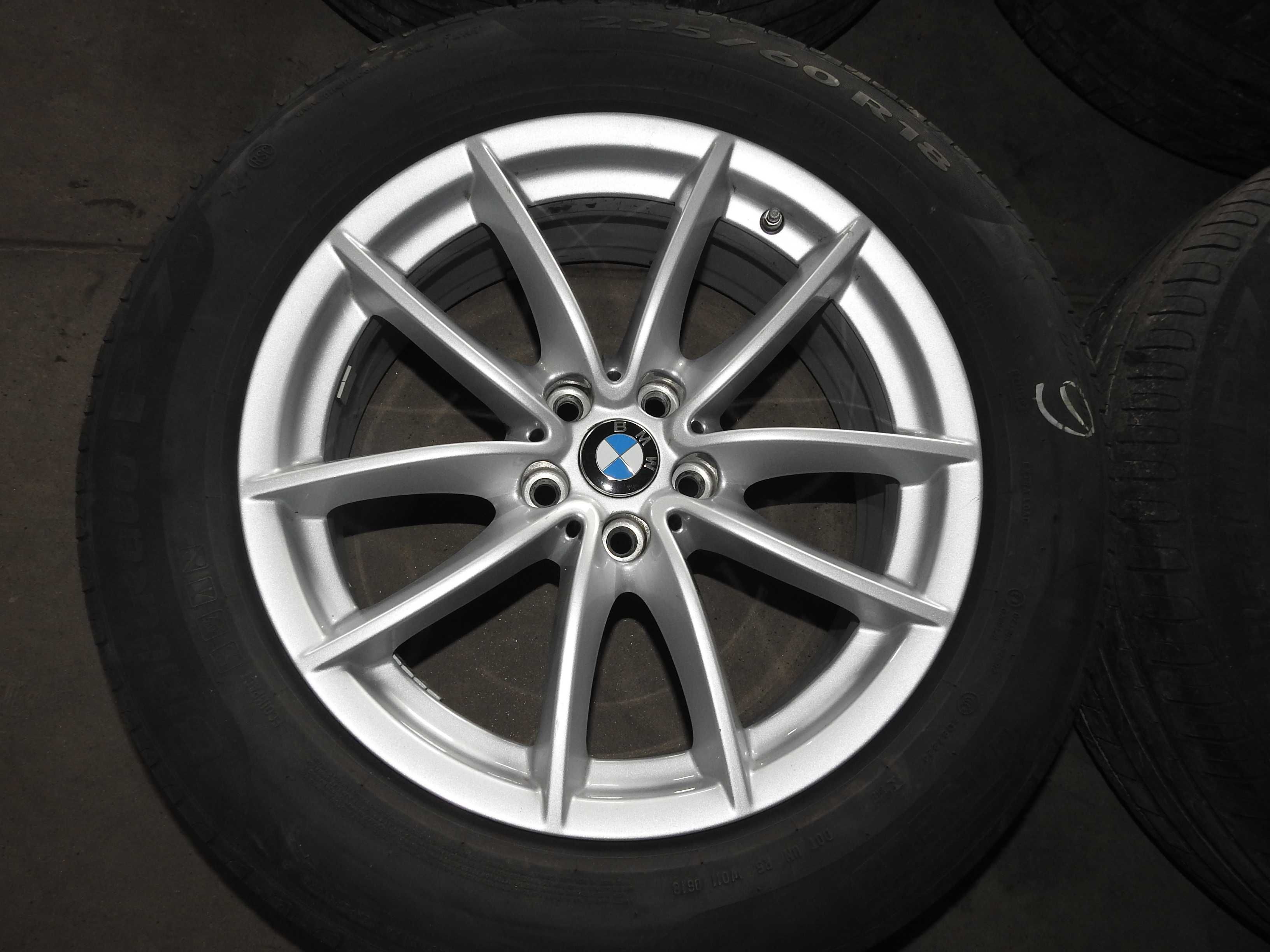 4xALUFELGI BMW 18" 5X112 ET22 7J oryginał z czujnikami 18rok stan BDB