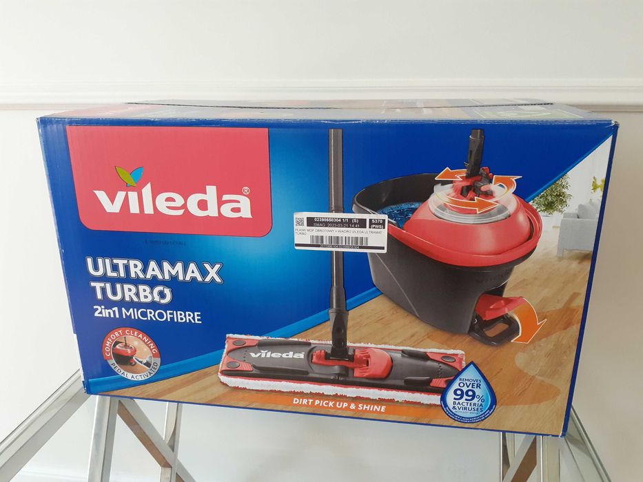 Mop Vileda obrotowy Ultramax TURBO z wyciskaczem / nowy