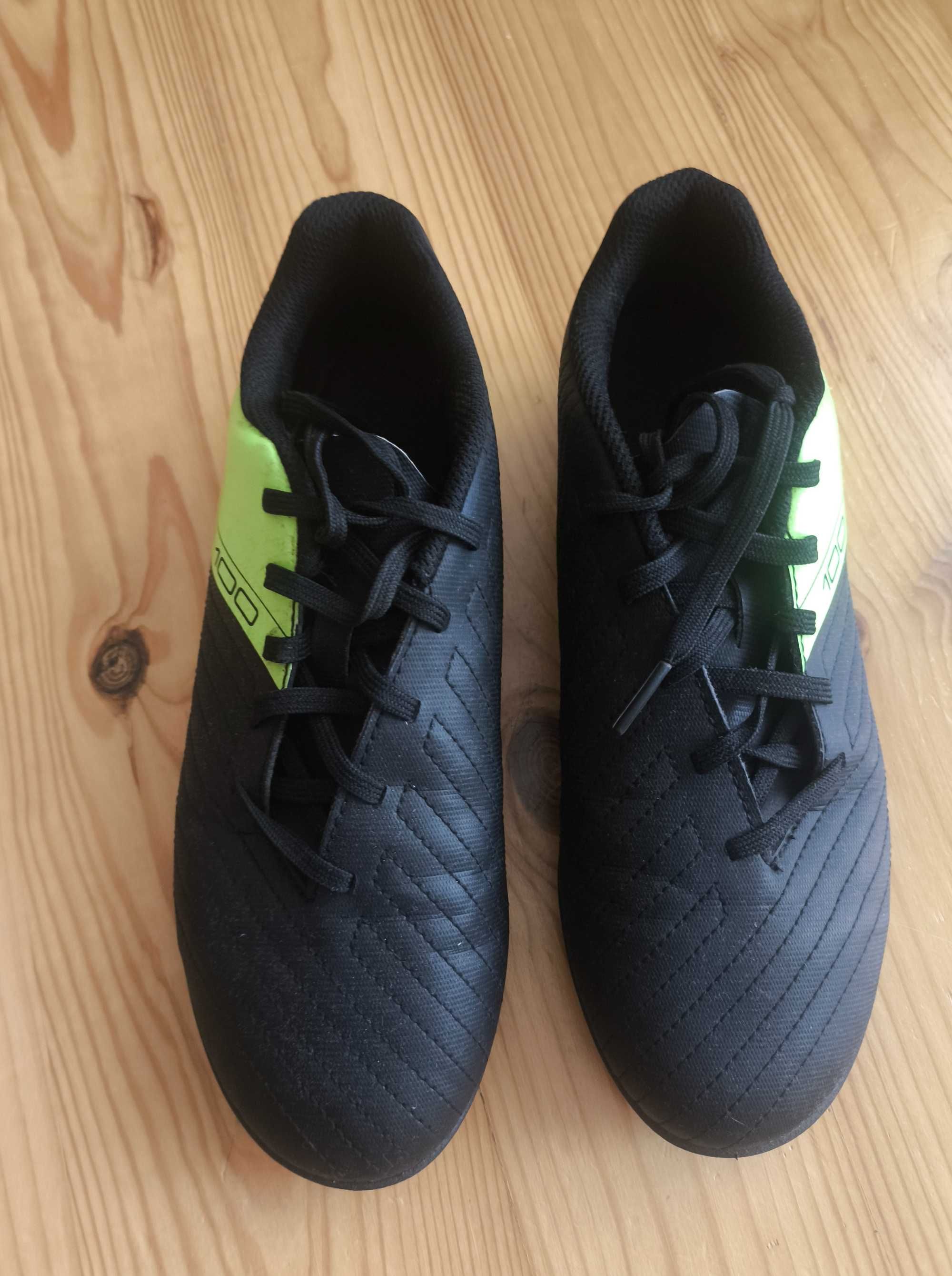 Buty do piłki nożnej dla dzieci Kipsta 100 FG sznurowane