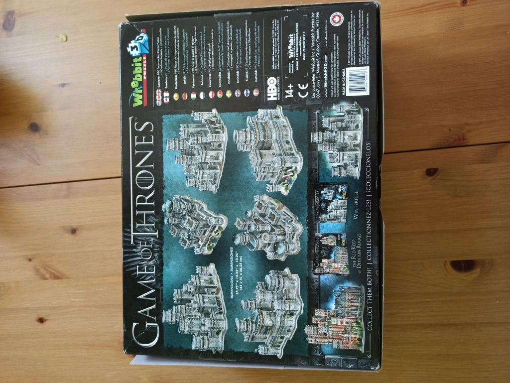 Game of trones puzzle 3d Winterfell