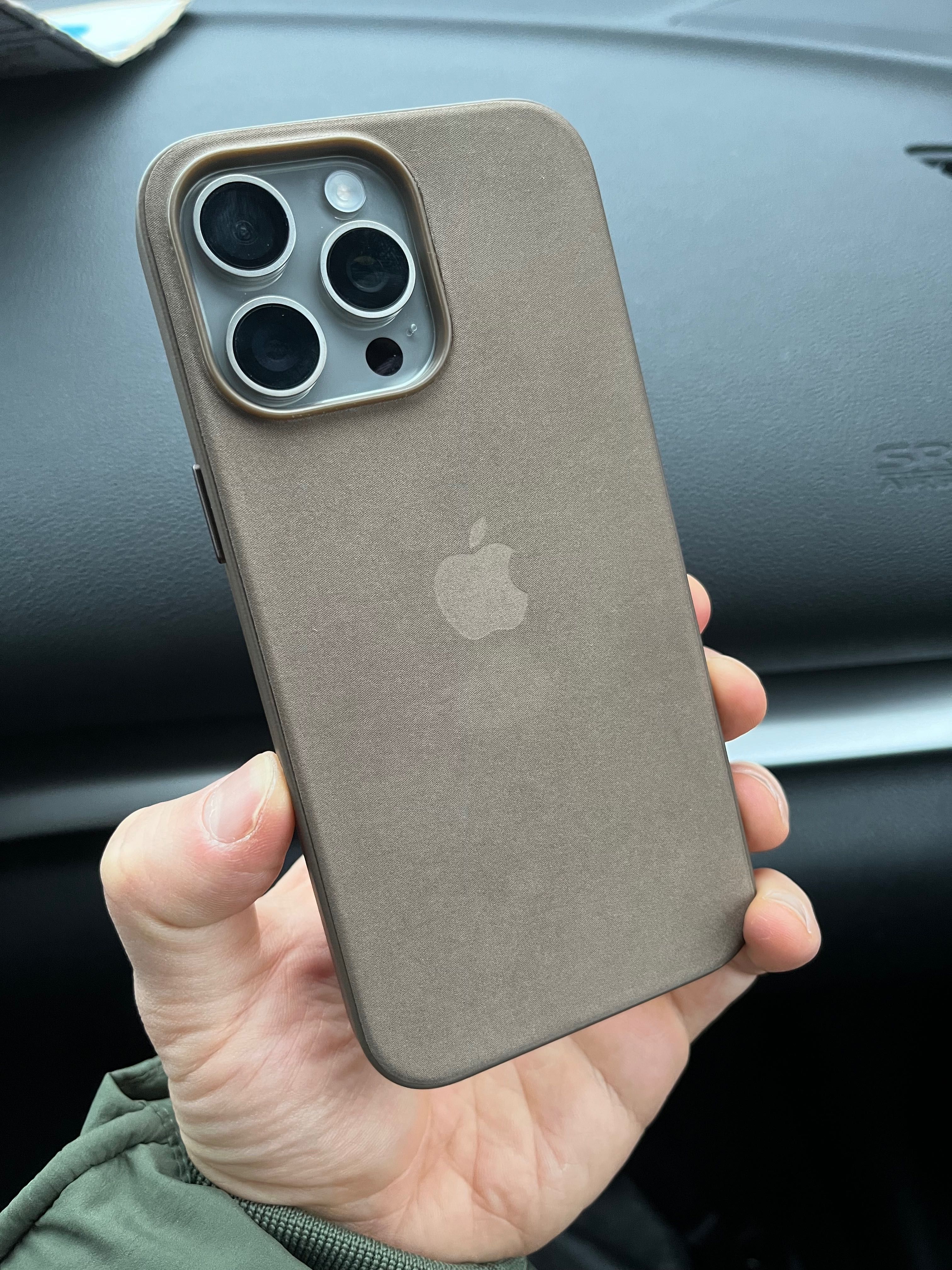 Чохол FineWoven Case Magsafe iPhone 15 Pro Max (Taupe)