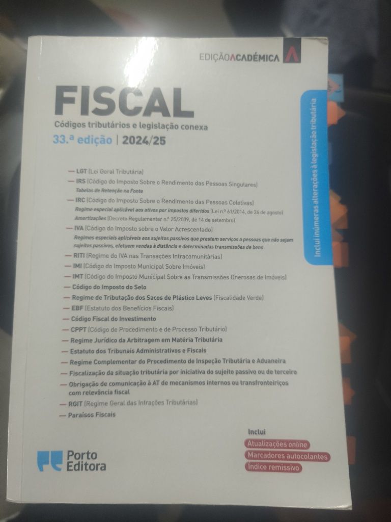 Fiscal códigos tributários e legislação conexa