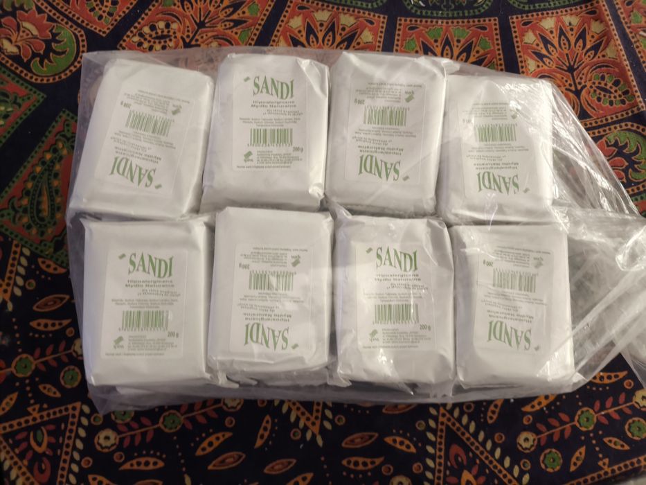 Szare mydło sandi 16 sztuk