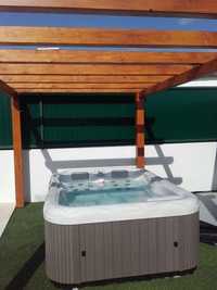 Jacuzzi 3 lugares com leds e aquecimento novo estoril