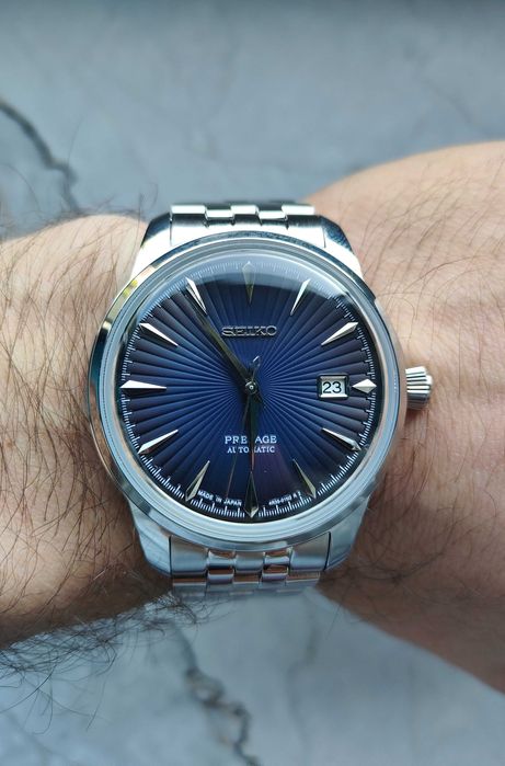 Seiko Presage Blue Moon Custom Mod NH35A Automat Zegarek